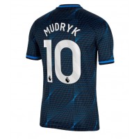 Camiseta Chelsea Mykhailo Mudryk #10 Segunda Equipación Replica 2023-24 mangas cortas
